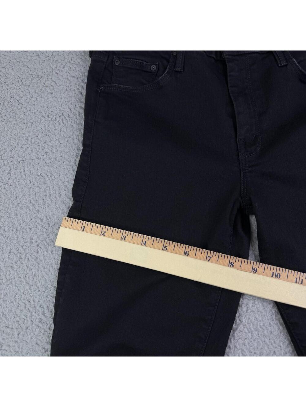 Mother The Looker Not Guilty Black Jeans Sz 28 x 27 Slim Ankle Stretch - Picture 10 of 15